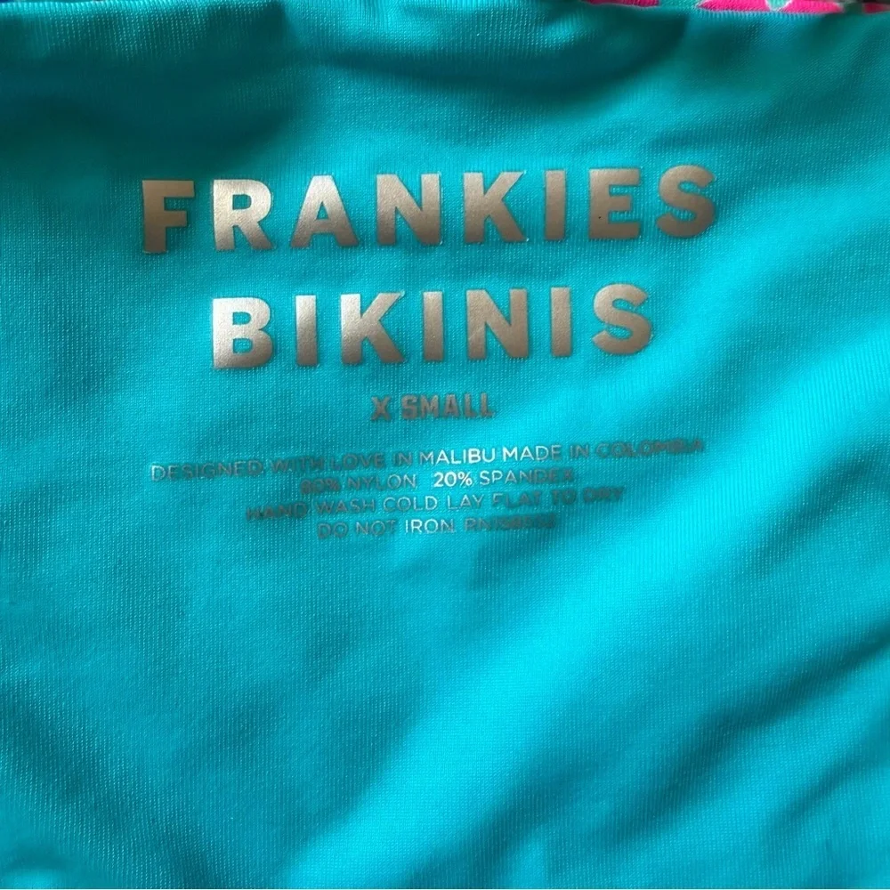 NWT Frankie’s Bikinis Halo Strapless Bikini Set size XS